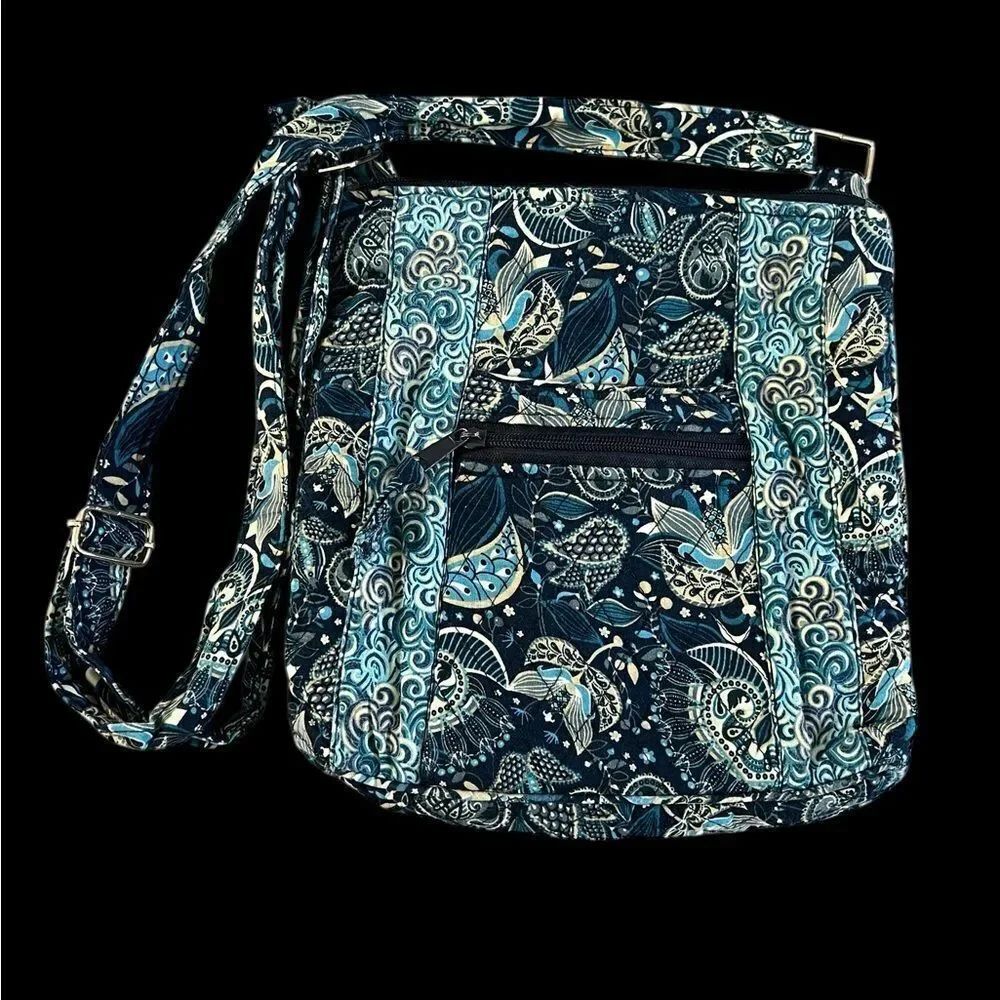 Mary Maxim Stylish Blue Patterned Women's Bag